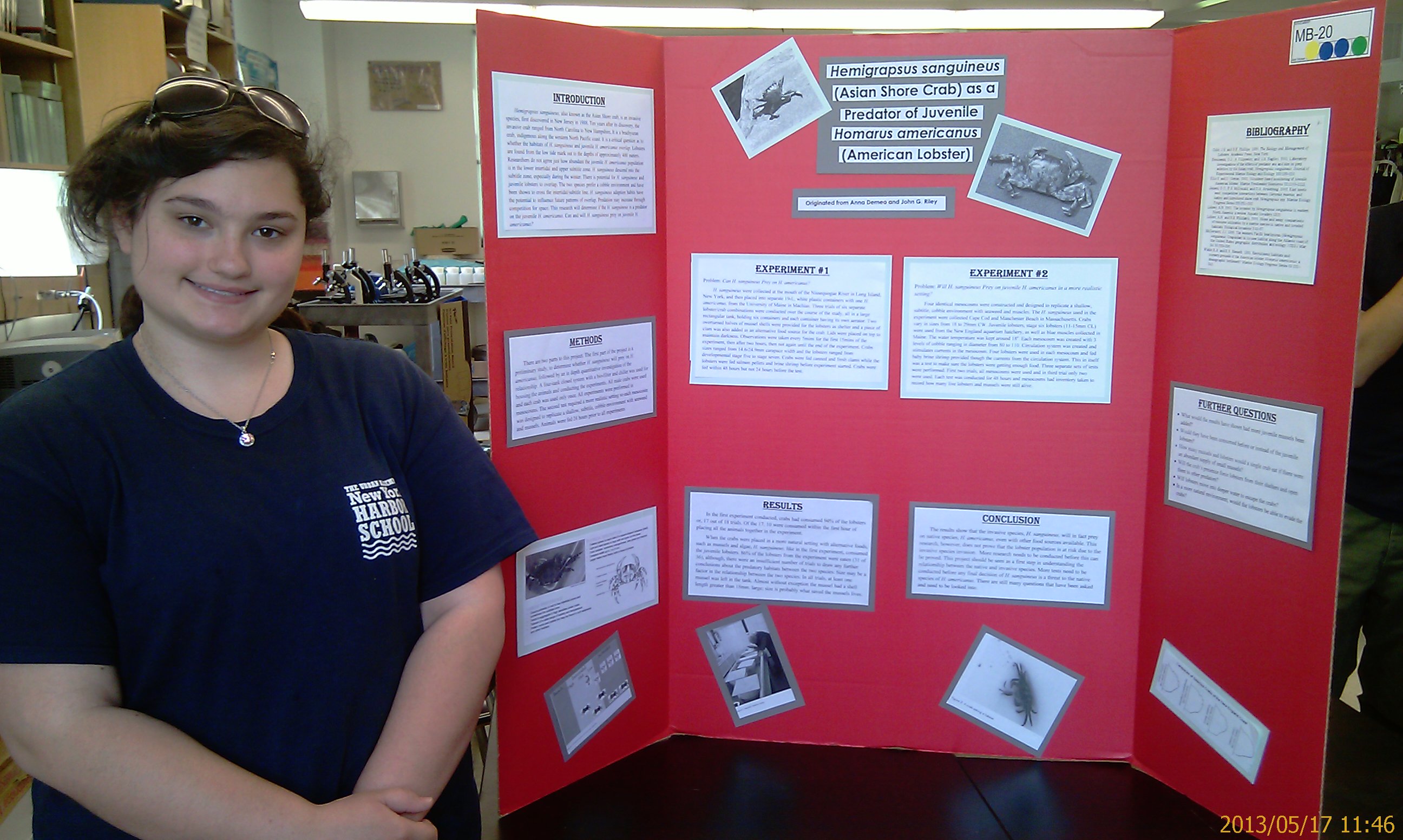 Rachel ready to answer the Hemigrapsus mystery