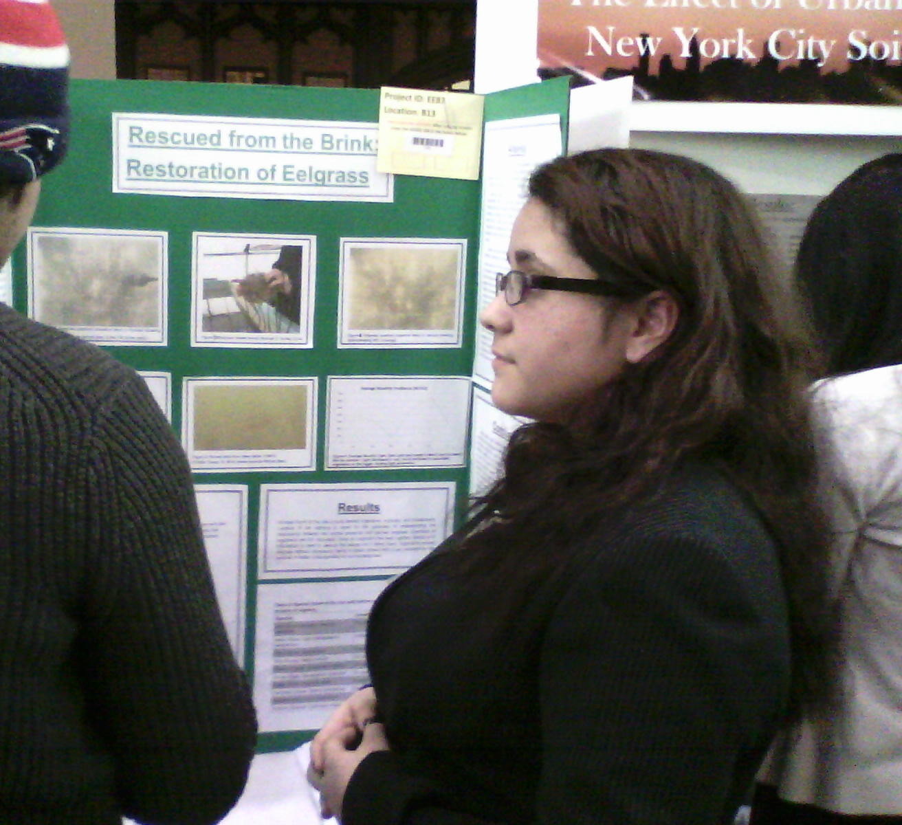 Nicolle presenting at the New York City Science and Engineering Fair this past Sunday, March 1st.